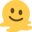 Schmelzendes Gesicht-Emoji auf X / Twitter