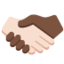 Handshake: Light Skin Tone, Dark Skin Tone emoji on X / Twitter