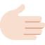 Rightwards Hand: Light Skin Tone emoji on X / Twitter