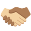 Handshake: Medium-Light Skin Tone, Medium-Dark Skin Tone emoji on X / Twitter