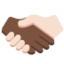 Handshake: Dark Skin Tone, Light Skin Tone emoji on X / Twitter