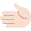 Leftwards Hand: Light Skin Tone emoji on X / Twitter