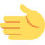 Emoji Mano rivolta a sinistra su X / Twitter