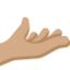 Palm Up Hand: Medium Skin Tone emoji on X / Twitter