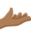Palm Up Hand: Medium-Dark Skin Tone emoji on X / Twitter