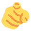 Emoji Indice verso l’osservatore su X / Twitter