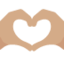 Heart Hands: Medium Skin Tone emoji on X / Twitter