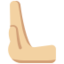 Leftwards Pushing Hand: Medium-Light Skin Tone emoji on X / Twitter