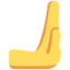 Nach rechts schiebende Hand-Emoji auf X / Twitter