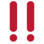 Double Exclamation Mark emoji on X / Twitter
