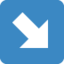 Down-Right Arrow emoji on X / Twitter