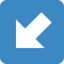 Down-Left Arrow emoji on X / Twitter