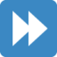 אימוג'י לחצן הרצה קדימה ב-X / Twitter