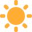 Emoji Sol en X / Twitter