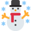 Эмодзи Снеговик под снегом на X / Twitter