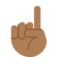 Index Pointing Up: Medium-Dark Skin Tone emoji on X / Twitter