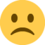 Emoji Faccina imbronciata su X / Twitter