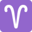 Emoji Aries di X / Twitter