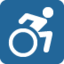 Emoji Kerusi roda pada X / Twitter