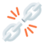 Gebrochene Kette-Emoji auf X / Twitter