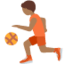 Person Bouncing Ball: Medium-Dark Skin Tone emoji on X / Twitter