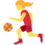 Woman Bouncing Ball emoji on X / Twitter