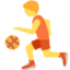 Person mit Ball-Emoji auf X / Twitter