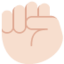 Raised Fist: Light Skin Tone emoji on X / Twitter