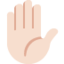 Raised Hand: Light Skin Tone emoji on X / Twitter