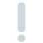 Emoji Tanda seru putih pada X / Twitter