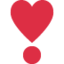 Heart Exclamation emoji on X / Twitter
