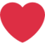 Red Heart emoji on X / Twitter