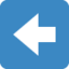 Pijl naar links-emoji op X / Twitter